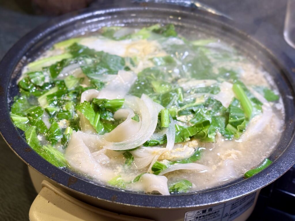 すき焼きの締めのほうとう