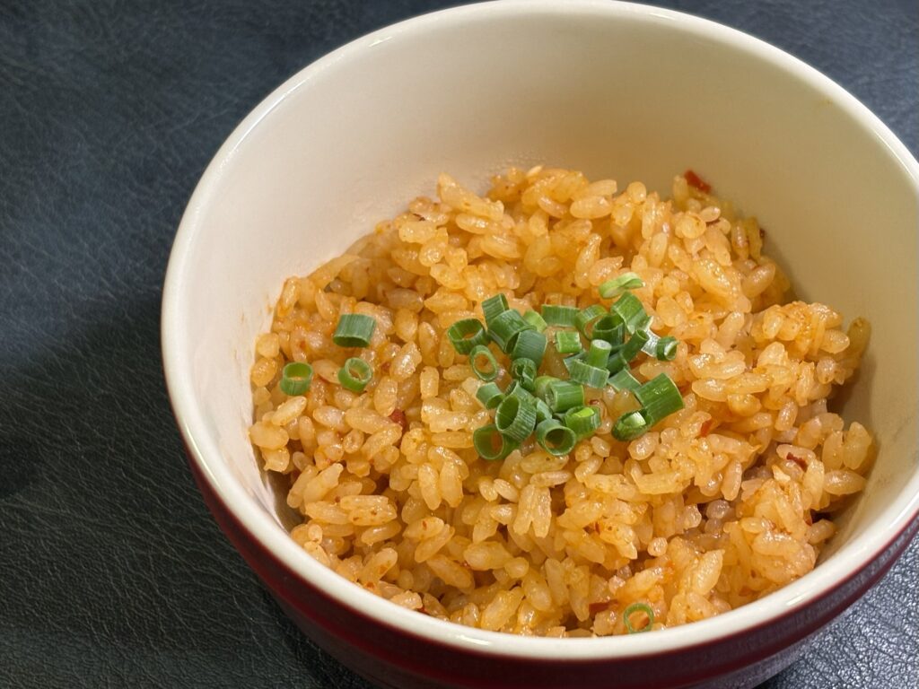 麻辣湯ブイヤベースの残りスープで炊いたパエリア風ごはん
