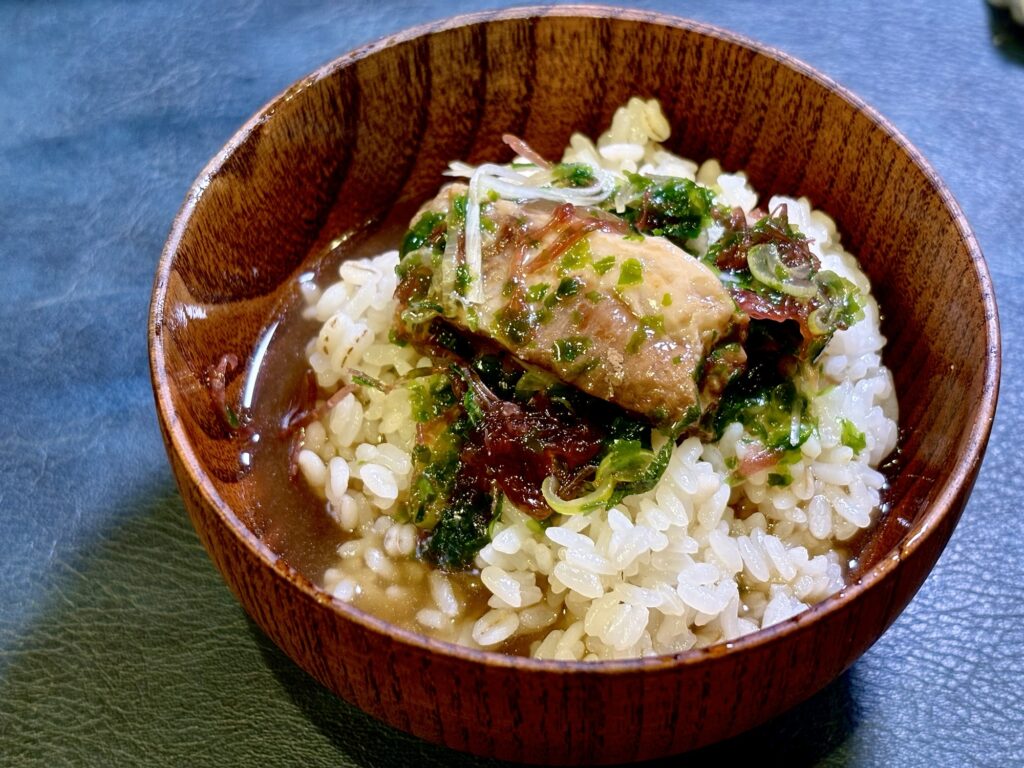 ソーキそばの残りスープで作る〆ごはん