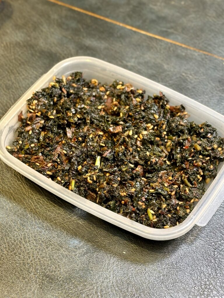 赤紫蘇の発酵辛味ふりかけの保存