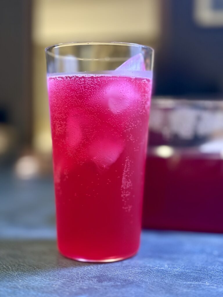 赤紫蘇シロップの炭酸割り
