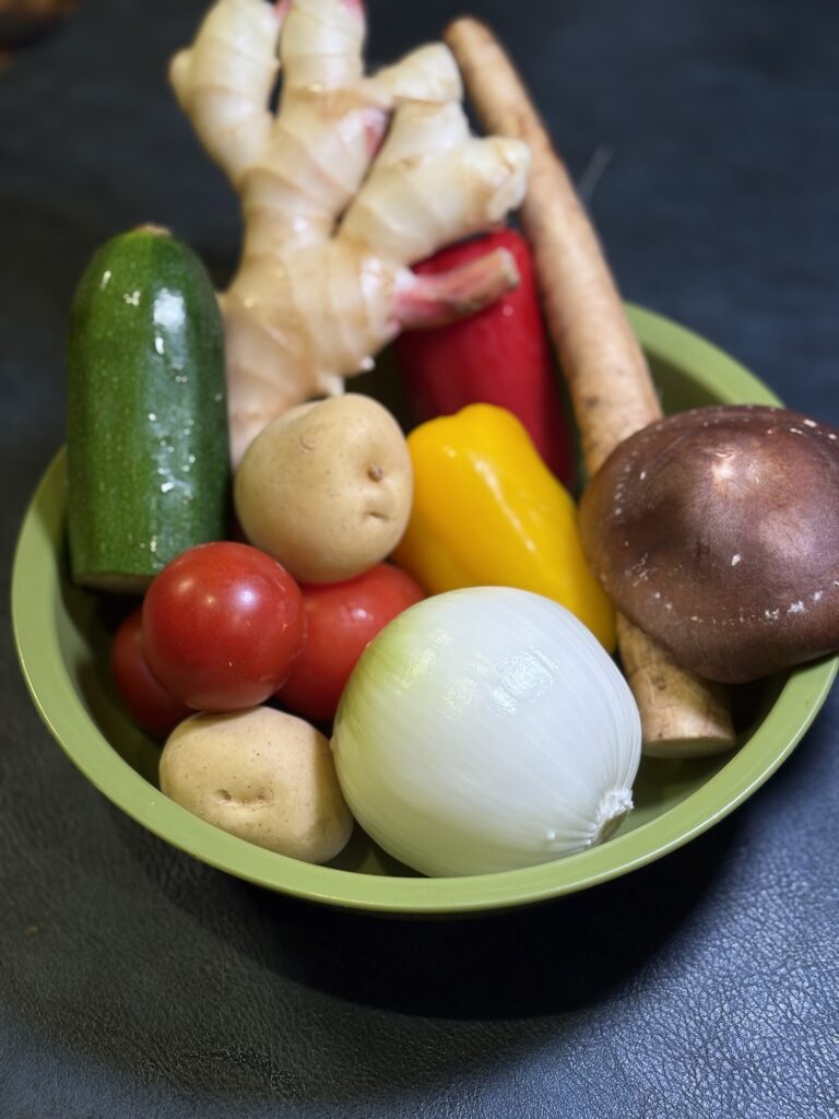 ミネストローネに使うごぼうや野菜